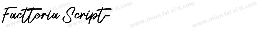 Facttoria Script字体转换